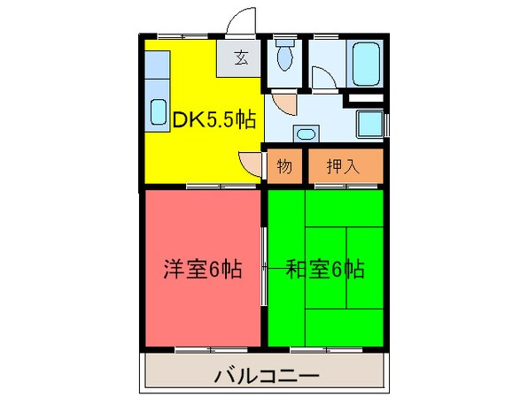 エスユ－マンションの物件間取画像